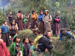 Harvest festival ceremony with the Monpa’s on their land.